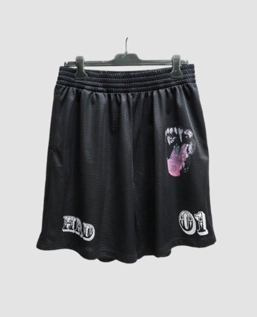 amnjx HRD メッシュゲームシャツ　パンツ　セットアップ　平本蓮　L 美品✨ amnjx メッシュ Tシャツ パンツ 上下 セットアップ 平本
