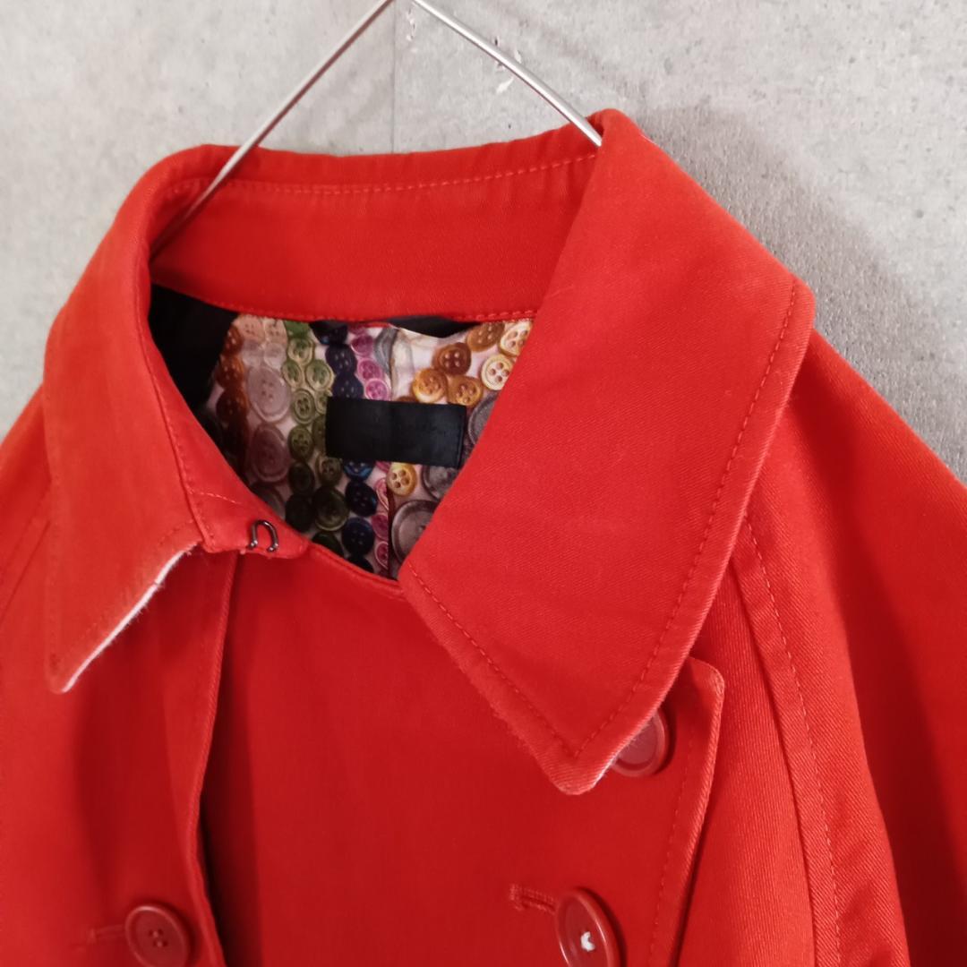 Paul Smith BLACK カラー トレンチコート オレンジ X3480