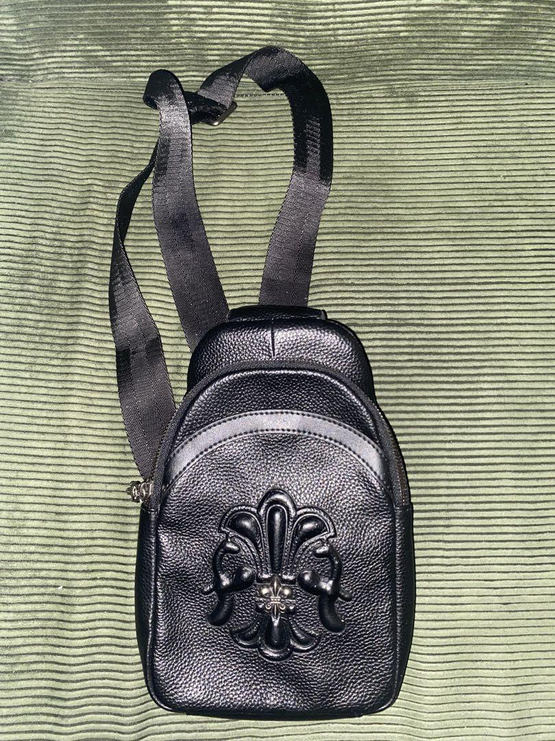 CHROME HEARTS❗️クロムハーツ❗️フラワーモチーフ 黒 ショルダーバッグ