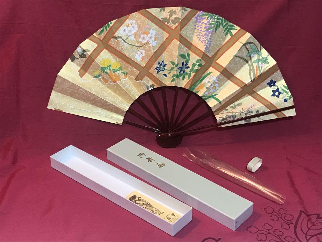京扇堂 御舞扇　日本舞踊　舞扇子　題/町　和装　伝統工芸　京扇