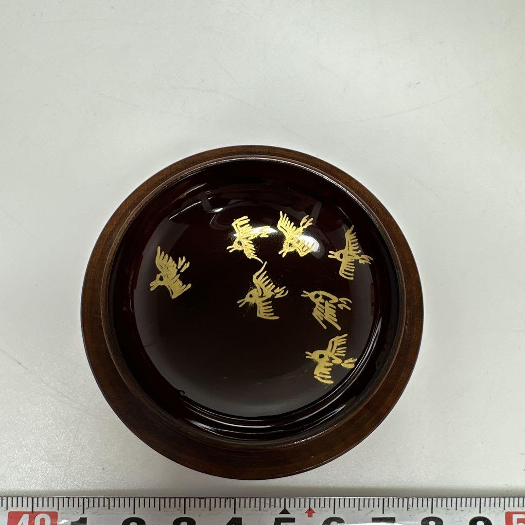 ☆茶3 高橋正良　木彫棗　共箱　高さ7.5㎝　東里7-0423①