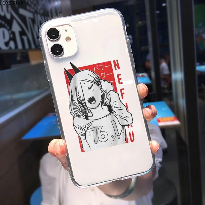 スマホカバー チェンソーマン パワー iPhoneケース スマホケース
