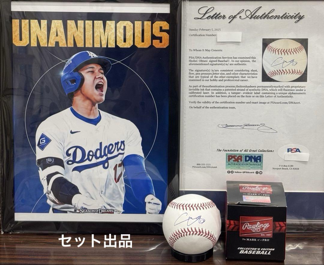 大谷翔平 PSA|DNA直筆サインボール
