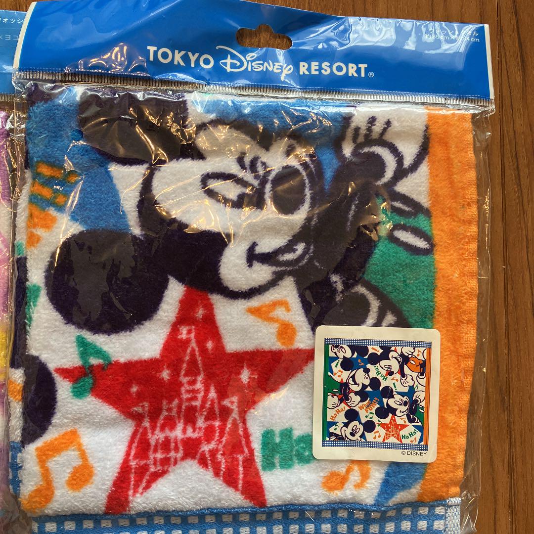 新品 未開封 ディズニーランドお土産 ミッキー デイジータオルハンカチ2枚セット メルカリ