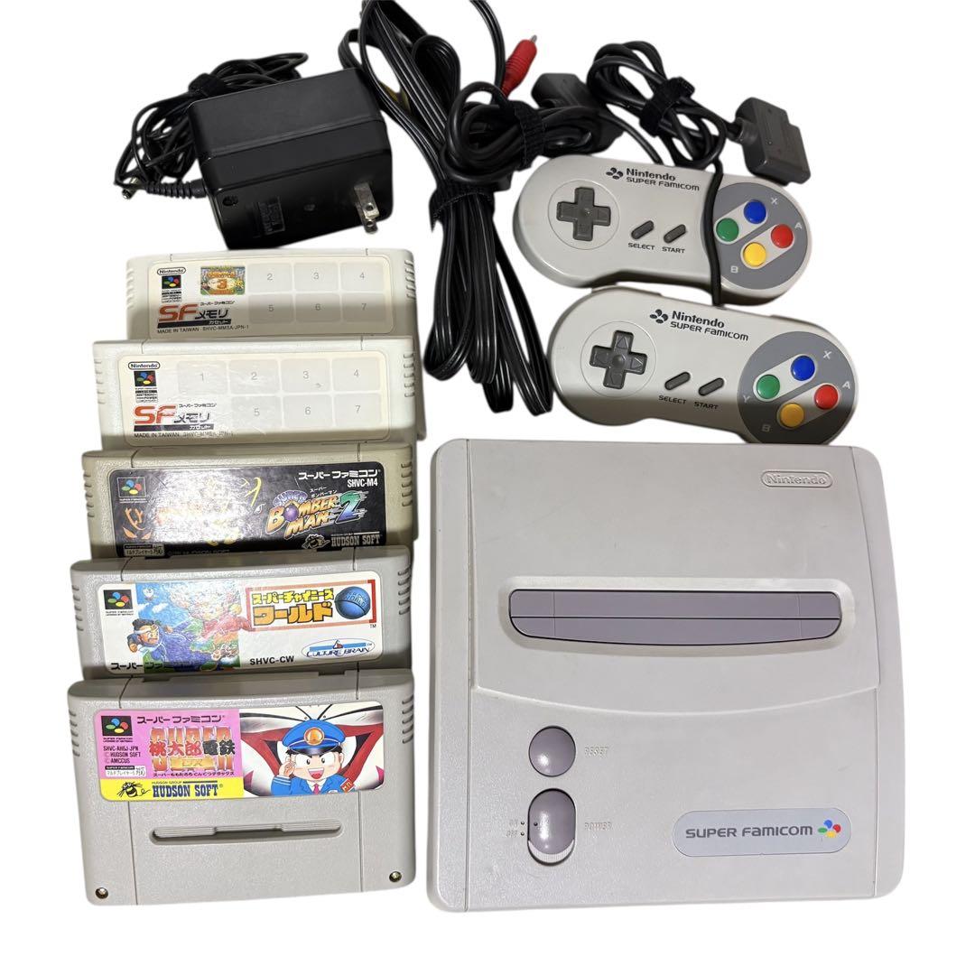 スーパーファミコン　Jr.　ジュニア　本体 コントローラー2個