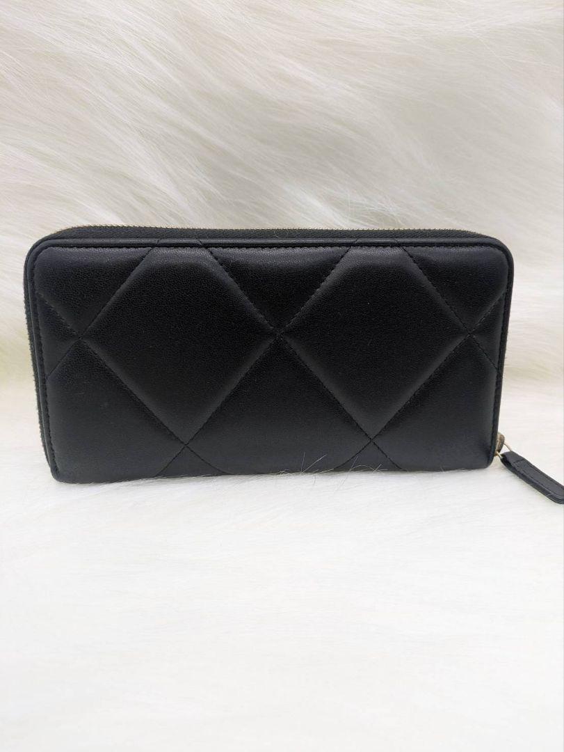 美品【CHANEL】19 ディズヌフ ロングウォレット 長財布 ブラック 美品【CHANEL】19 ディズヌフ ロングウォレット 長財布 ブラック