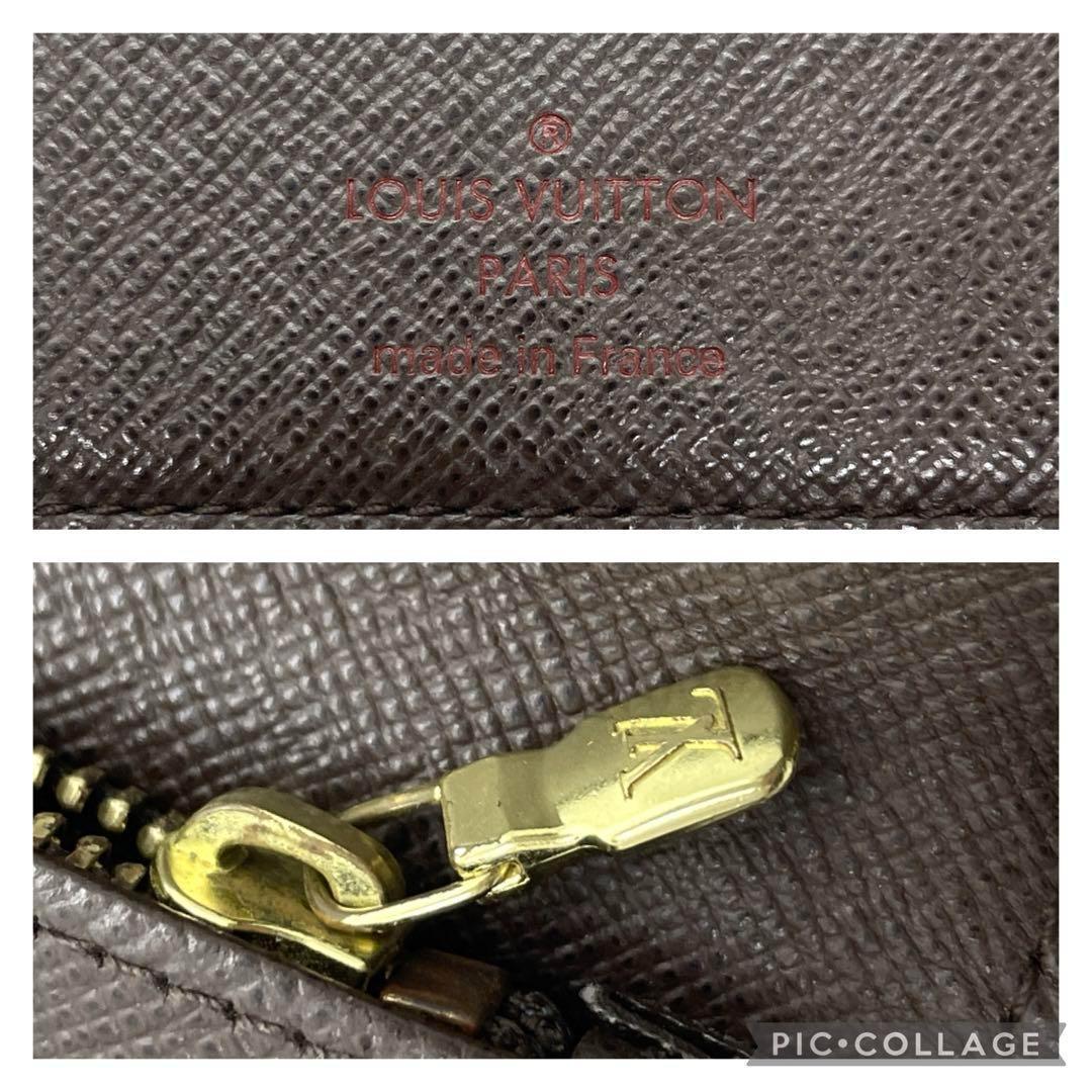 極美品 ルイヴィトン ダミエ ポルトフォイユブラザ 長財布 N60017