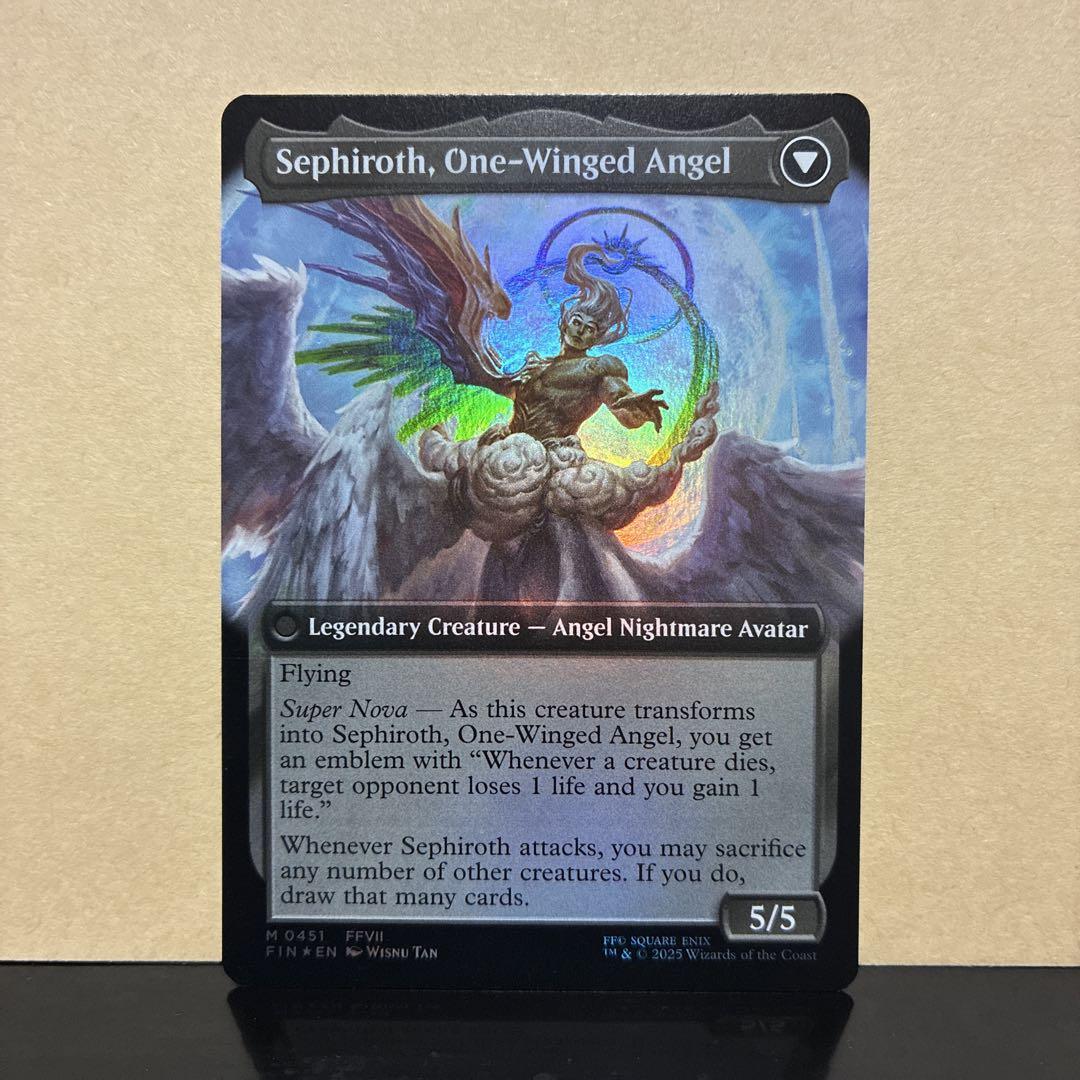 MTG】(ENG)(FOIL)(ボーダーレス) 威名のソルジャー、セフィロス
