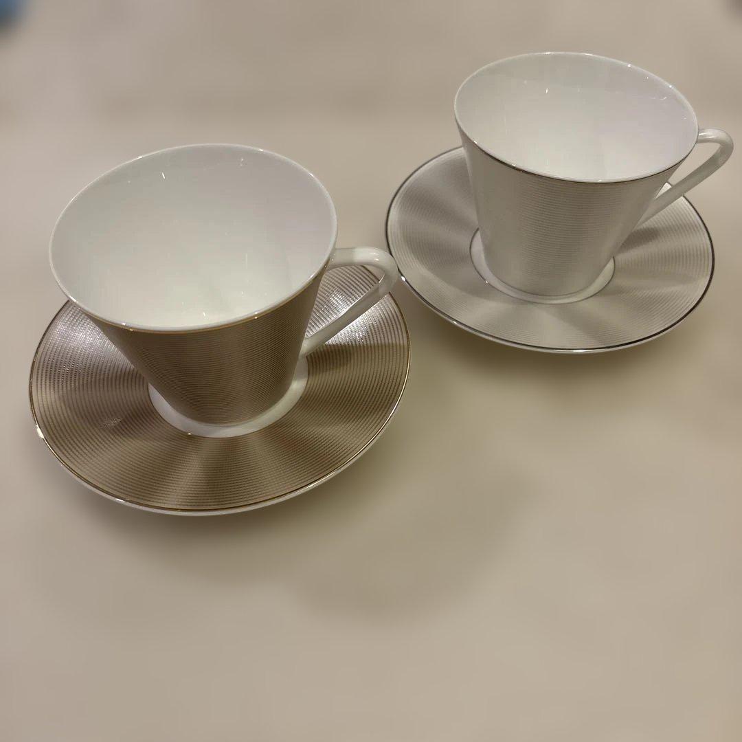 NIKKO エリートモダン　カップ・ソーサー 2客セット