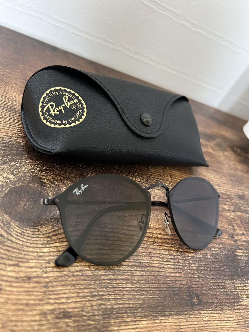 【美品】Ray-Ban ラウンド型サングラス ケース付き