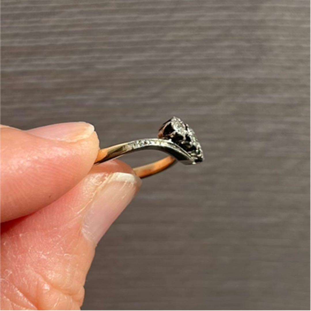 定番大得価 再々お値下げ アールデコ ダイヤモンド トリロジーリング9号 イギリス Y2egN-m53696936956 定番通販