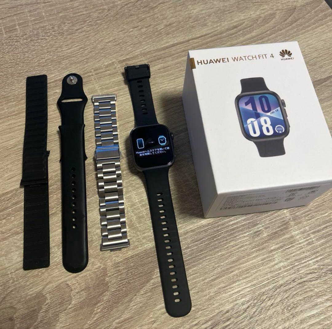 HUAWEI WATCH FIT 4 本体 交換バンド付き目立った傷や汚れなし