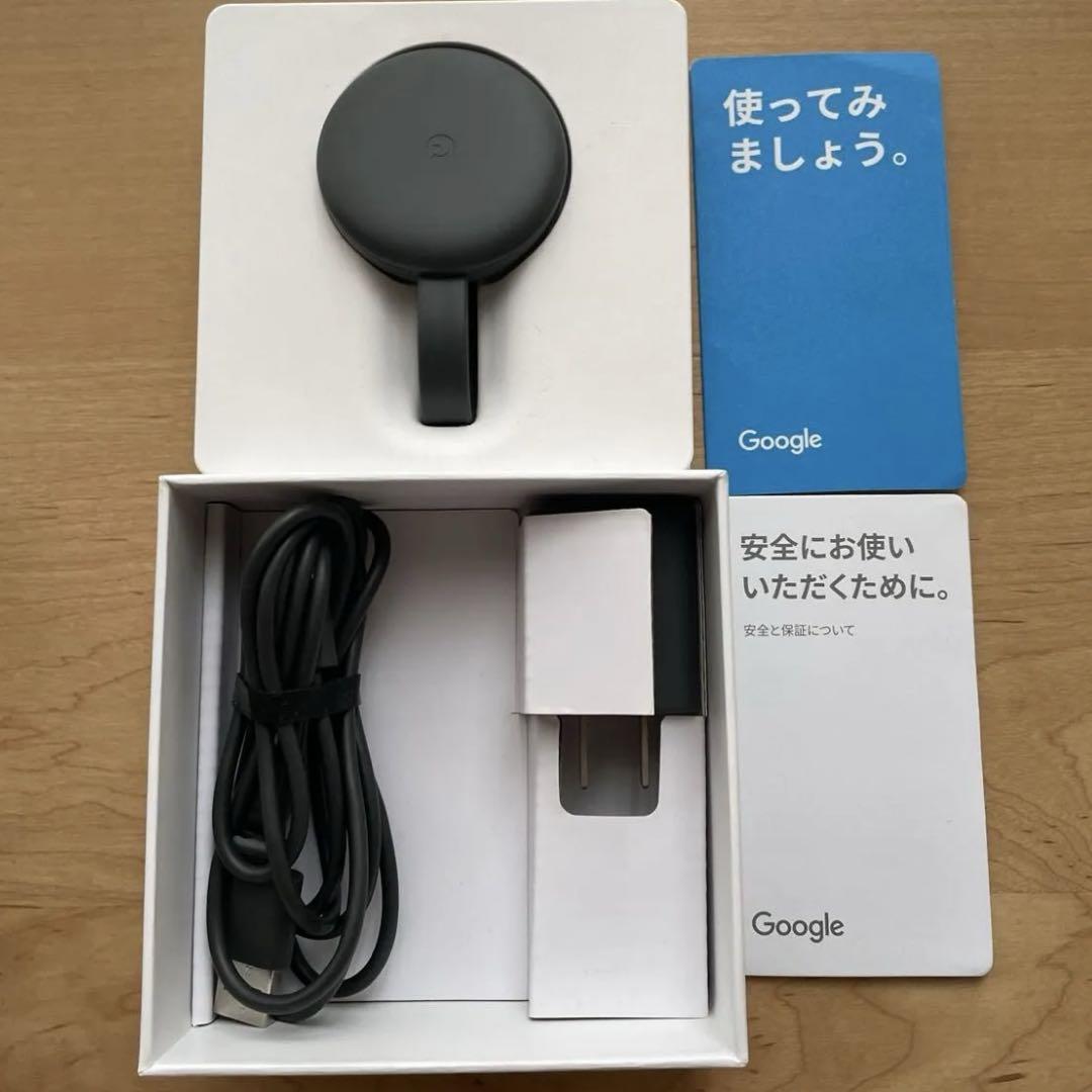 美品 Google Chromecast 正規品 第三世代 チャコール新 デザイン