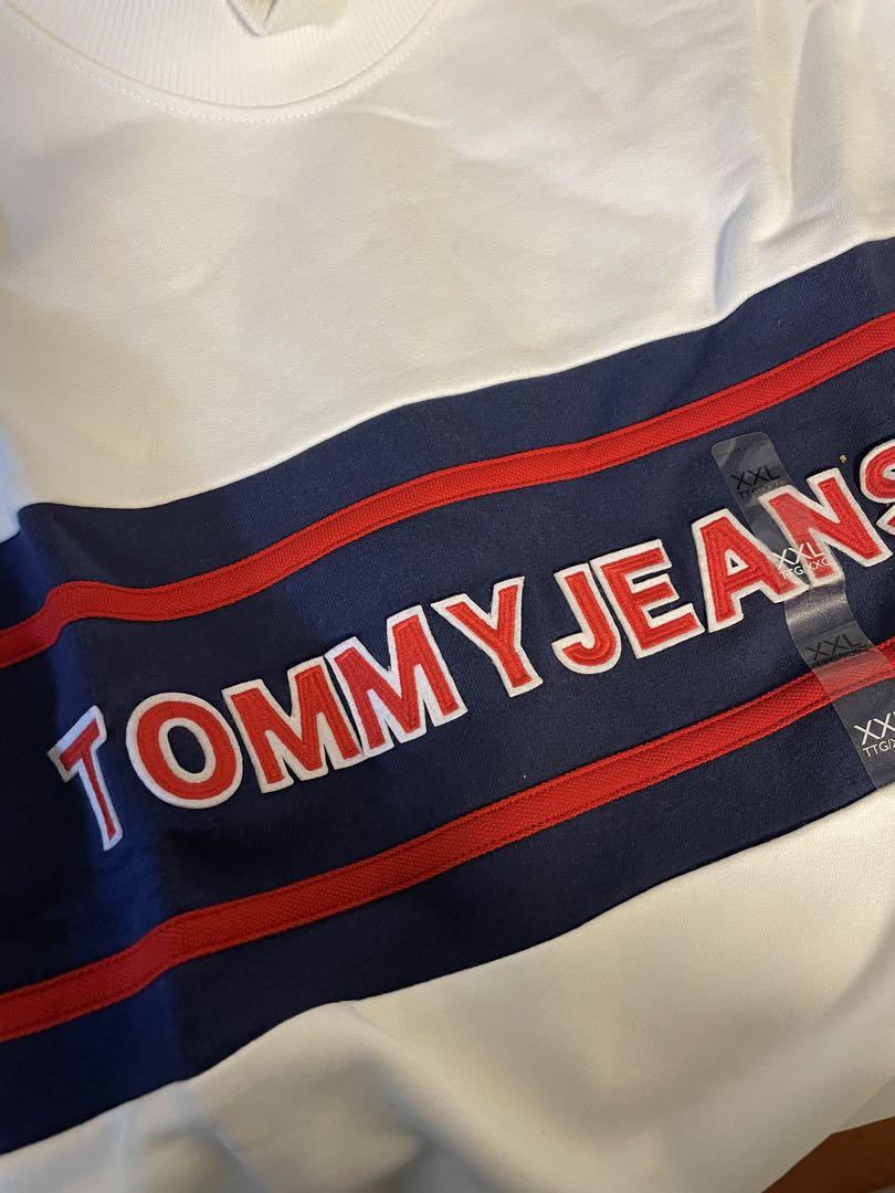 トミーヒルフィガー  トレーナー 白 XXL y□トミーヒルフィガー/TOMMY HILFIGER スウェットトレーナー