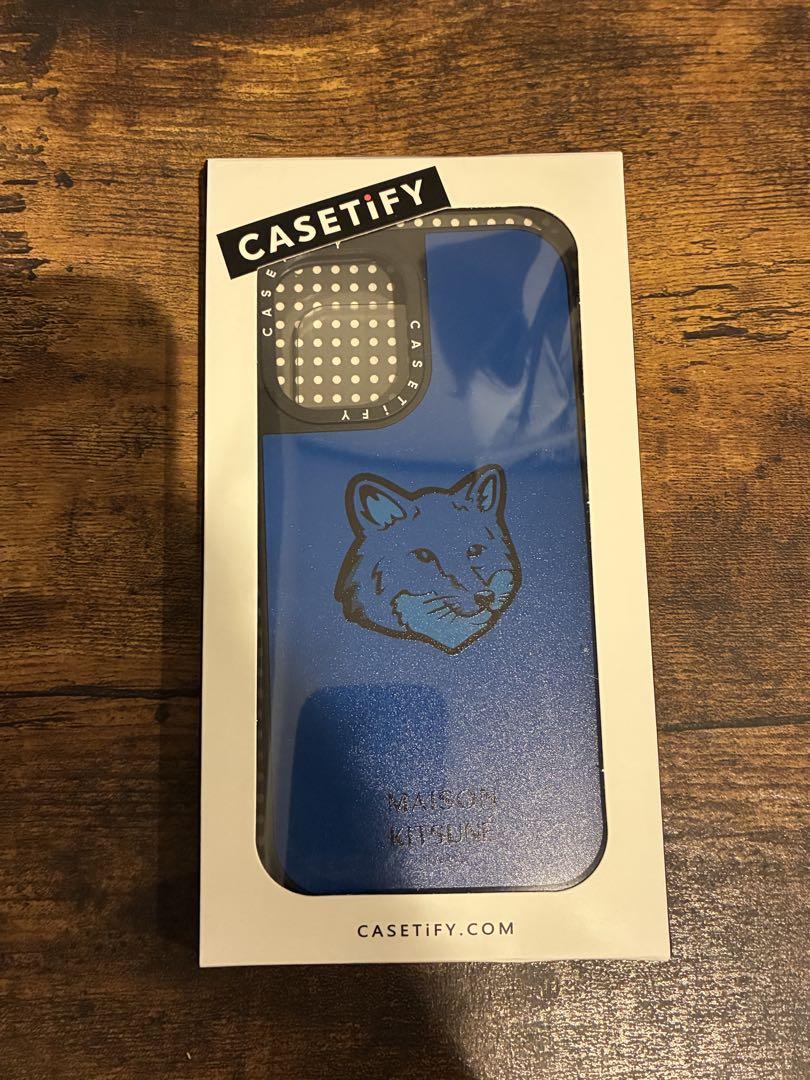 CASETiFY x Maison Kitsuné スマホケース ブルー
