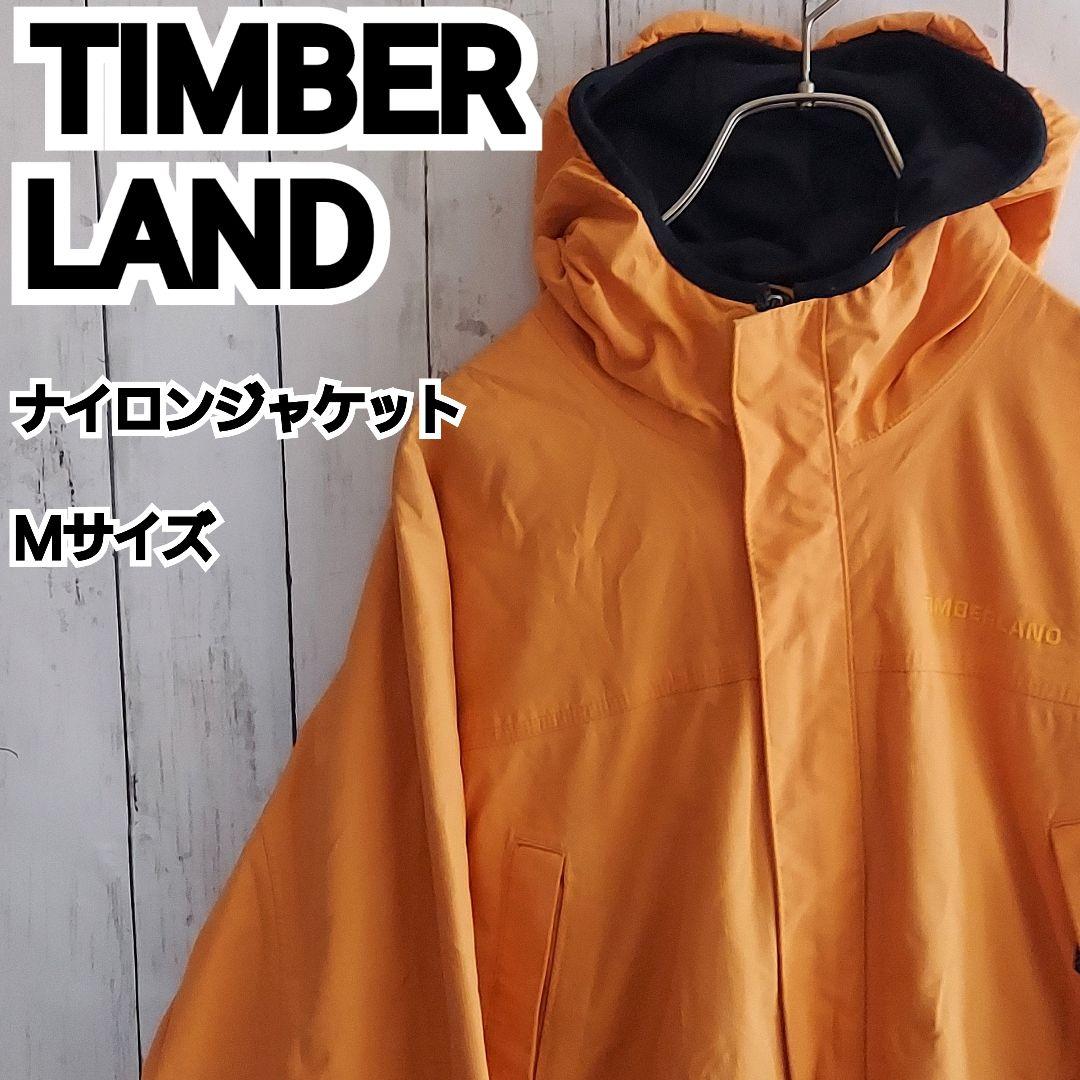 【ティンバーランド】ロゴワッペン マウンテンパーカー M 橙