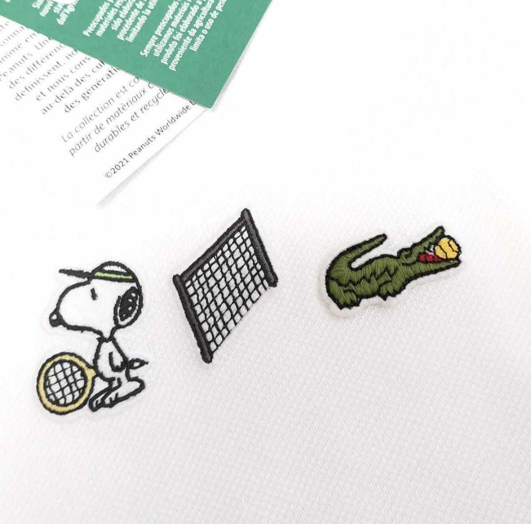 LACOSTE PEANUTS コラボ ポロシャツ US S ホワイト