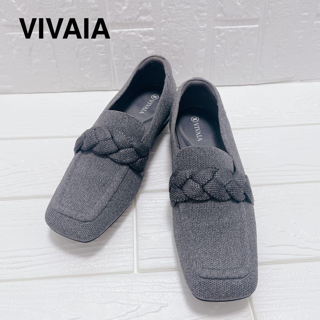 VIVAIA ローファー　美品 美品】VIVAIA スクエアトゥ ローファー 大きいサイズ - メルカリ