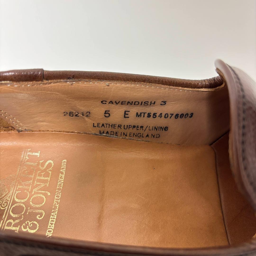 クロケット＆ジョーンズ CAVENDISH3 UK5 ペブルグレインレザー