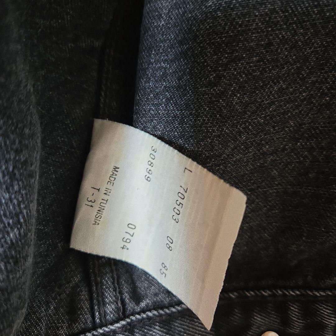 Levi's ブラック デニムジャケット Lサイズ 70503