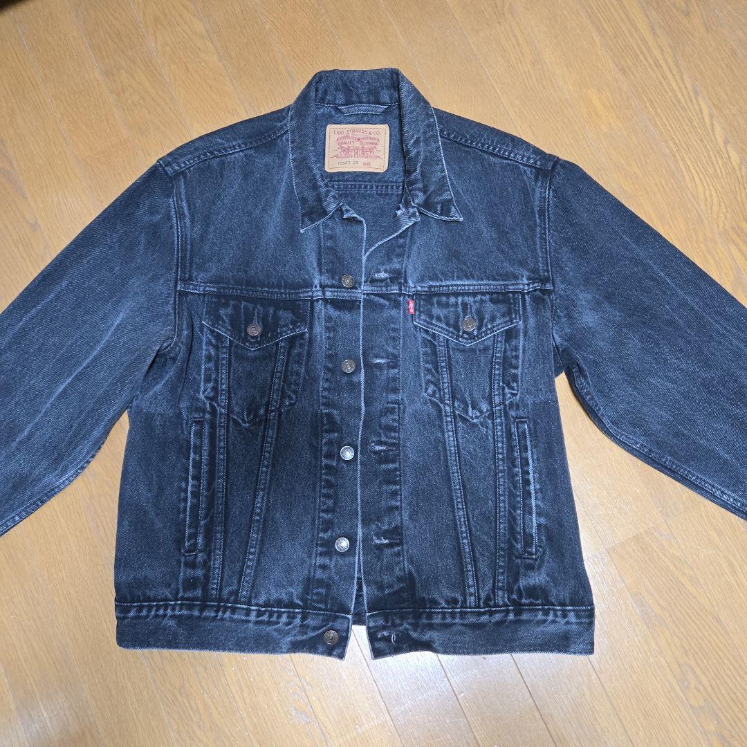 Levi's ブラック デニムジャケット Lサイズ 70503