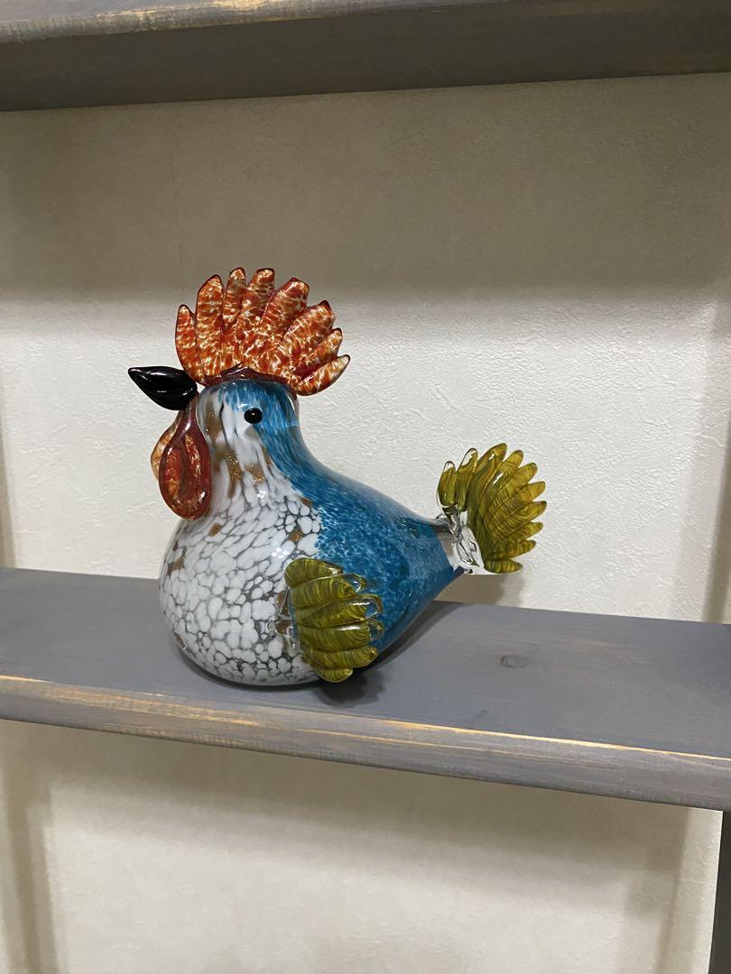 Hobby lobbyガラス製鶏の装飾品