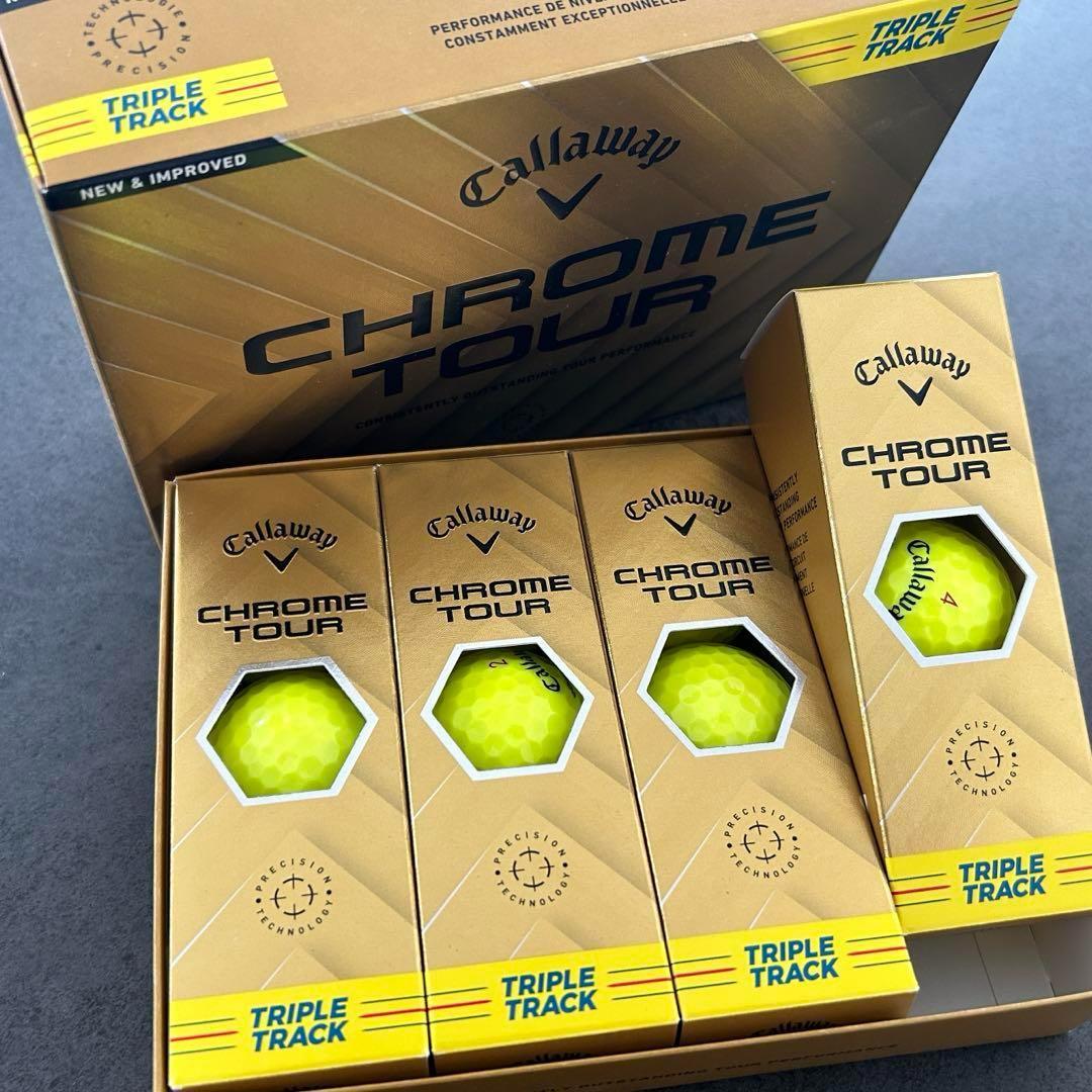 【新品】CHROME TOUR トリプルトラック イエロー 12球 箱入