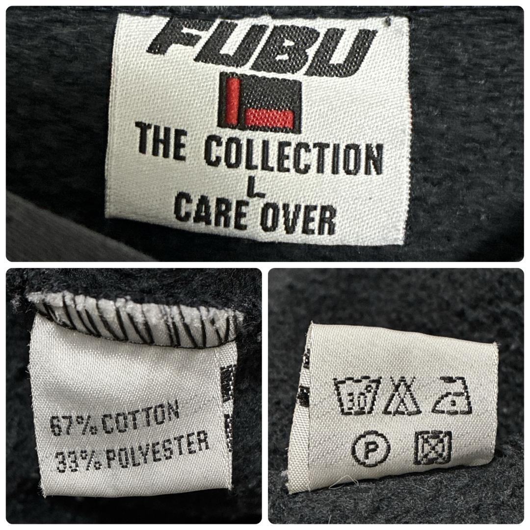 FUBU フブ パーカー フーディー 両面刺繍ロゴ グレー L ストリート系 FUBU フブ パーカー フーディー 両面刺繍ロゴ グレー L ストリート系