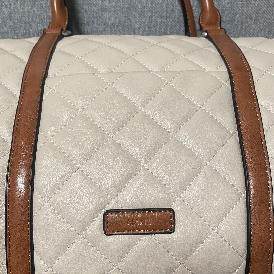 28日まで限定出品》AMAIL / アマイル キルティングボストン 28日まで限定出品》AMAIL / アマイル キルティングボストン