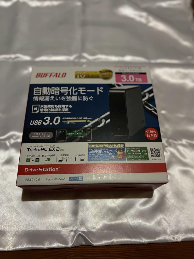 外付けハードディスク・ドライブ BUFFALO DriveStation 3.0TB USB 3.0
