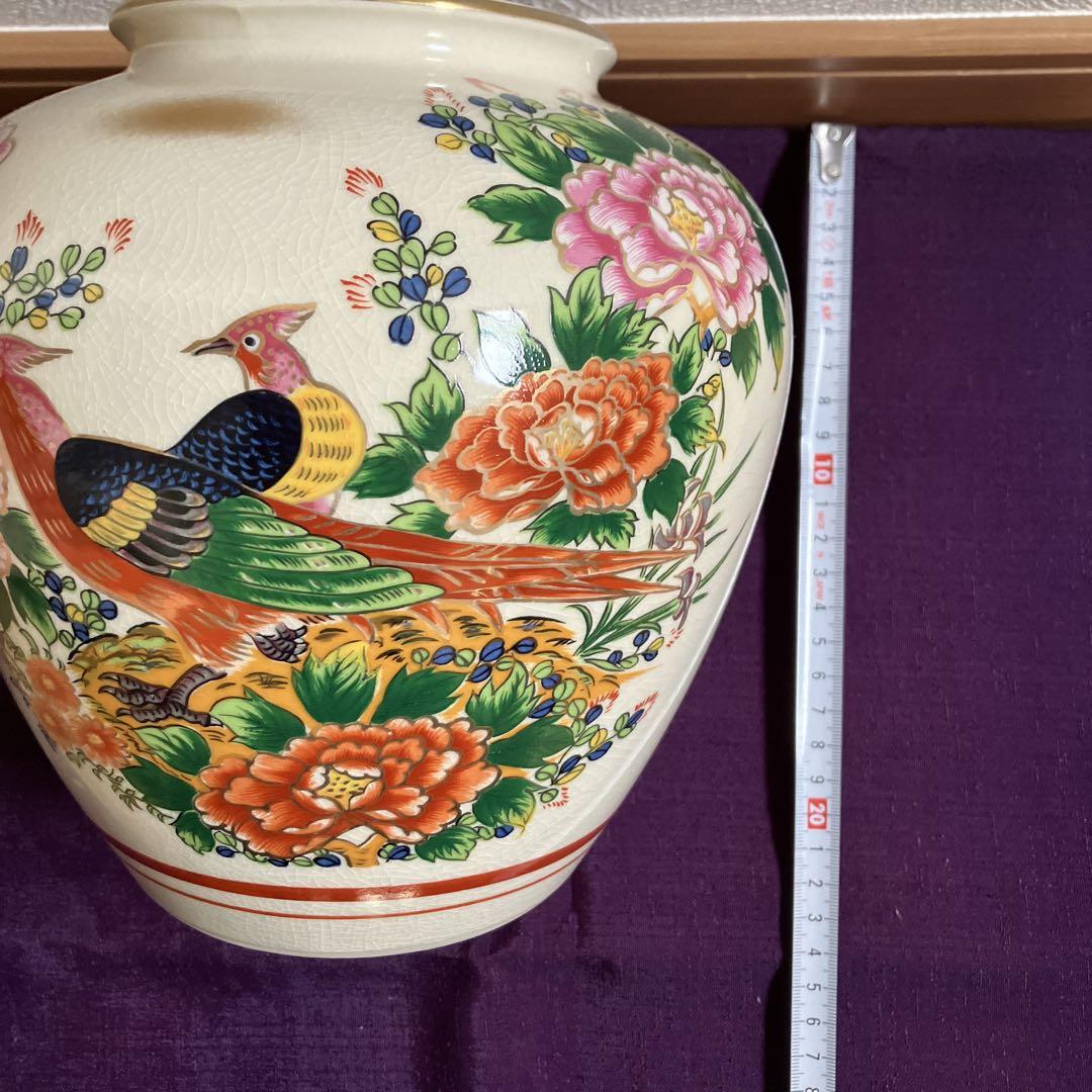 【お気にいる】 九谷焼 伝統工芸品 龍仙 花瓶 フラワーベース 壺 置物 工芸品