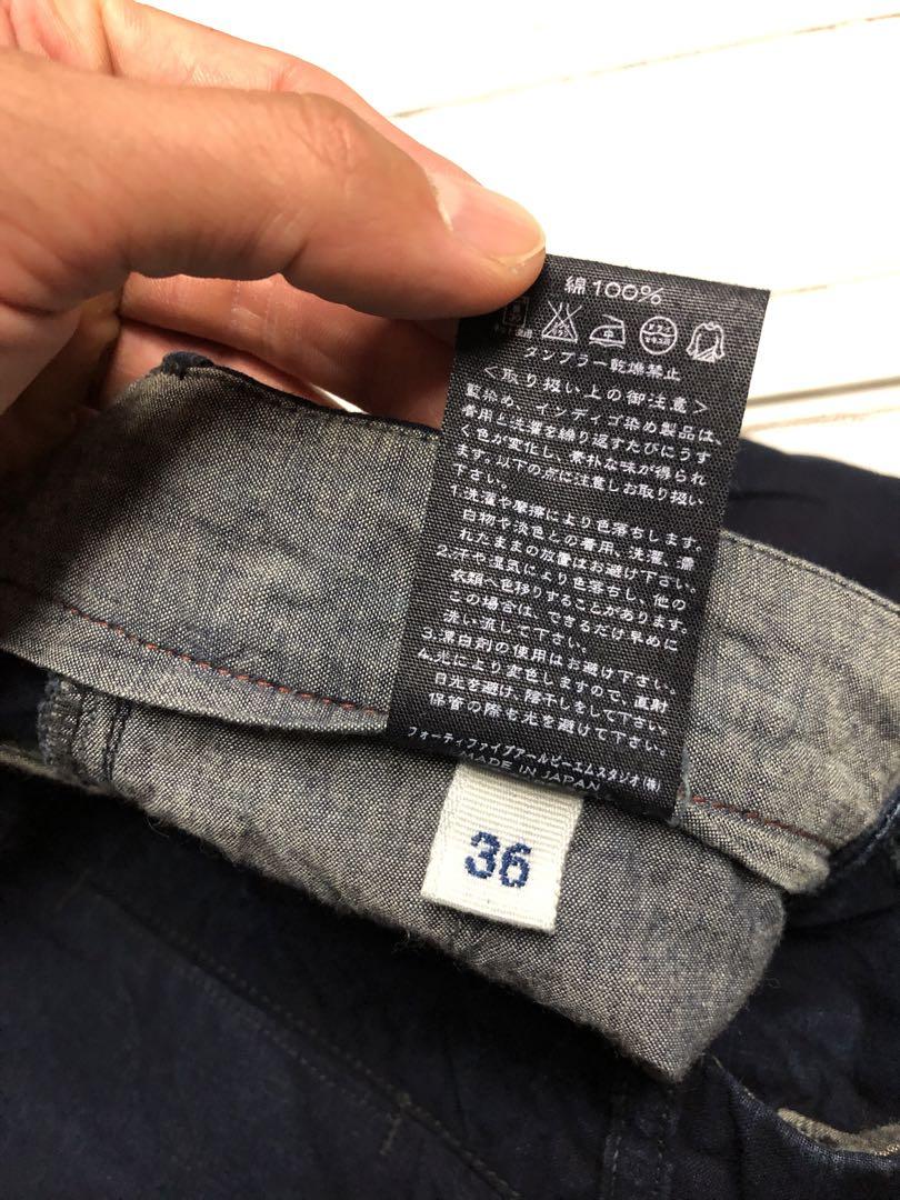 45R フォーティーファイブアール　インディゴ　藍染め　日本製　チノパン