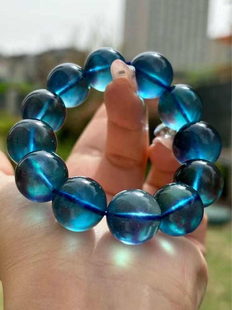 ⭐︎【天然】アクアマリン ブレスレット 16.8mm 69.6g