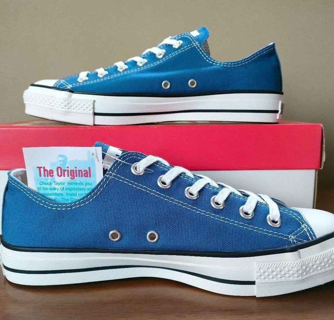 ①希少✨コンバースCANVAS ALL STAR J OX ライトネイビー