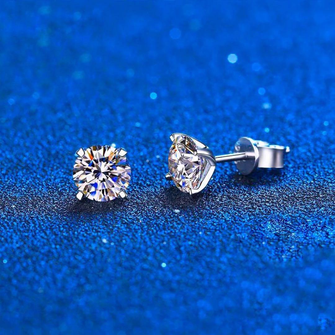 人気を誇る 煌めく一粒ダイヤ 068Ad【5mm】ピアス エレガント S925 CZ 高級感 アクセサリー