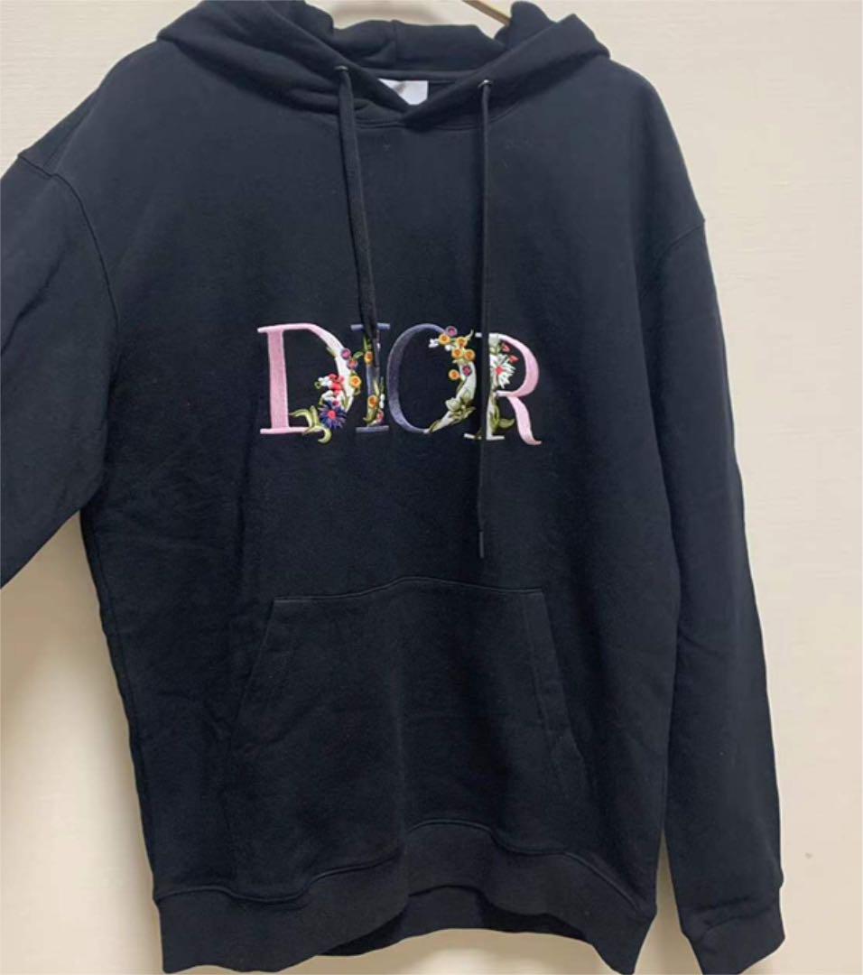 DIOR FLOWERS オーバーサイズ フード付き スウェットシャツ