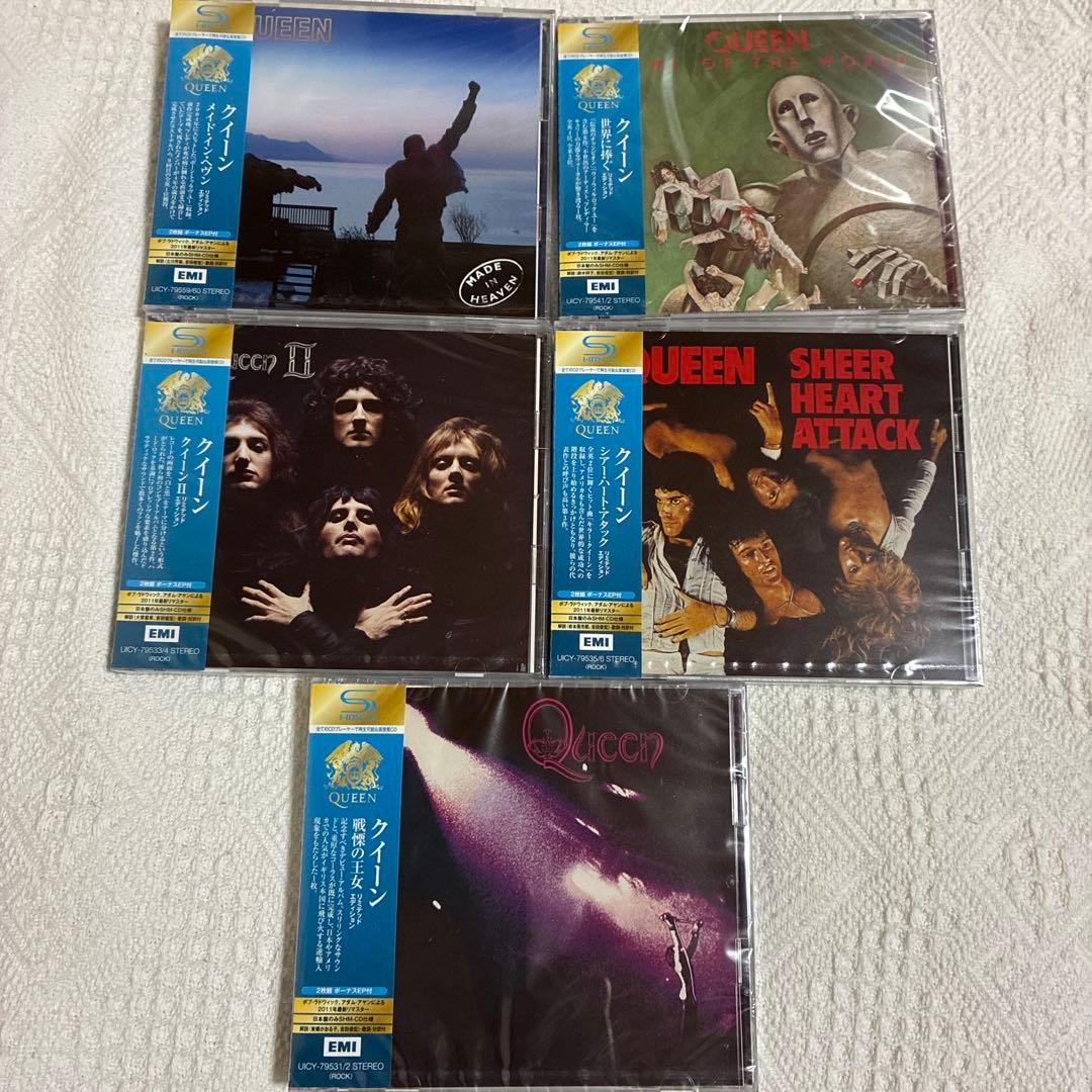クイーン CD5枚セット新品、♥