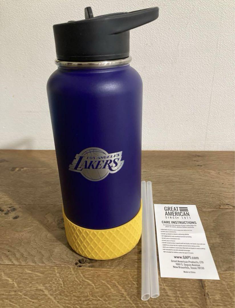 新品未使用 NBA LA レイカーズ タンブラー 水筒 大容量 1L 現地購入品