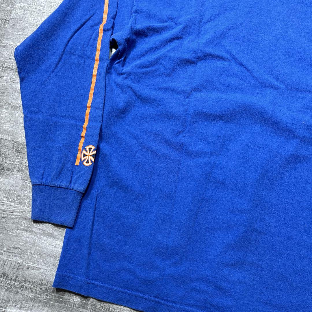 90s USA製 NHSタグ INDEPENDENT ロンT カットソー 袖ロゴ