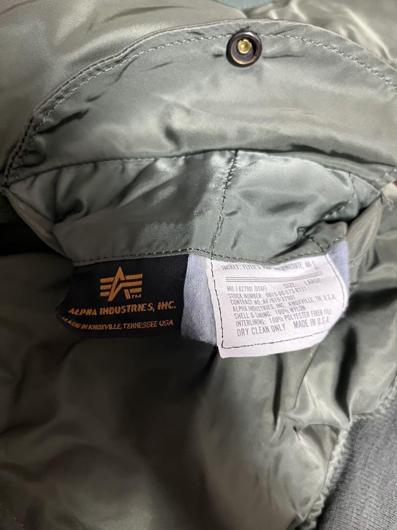 旧タグ ALPHA USA製 ヴィンテージ MA-1