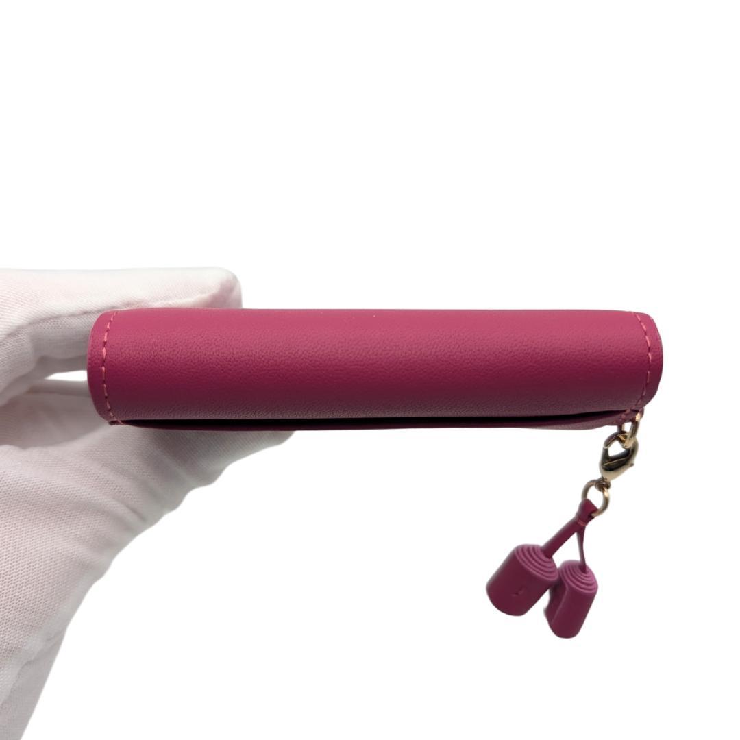 〈未使用品〉 airlist エアリスト 財布 タッセル 二つ折り ラズベリー 未使用品〉 airlist エアリスト 財布 タッセル 二つ折り ラズベリー