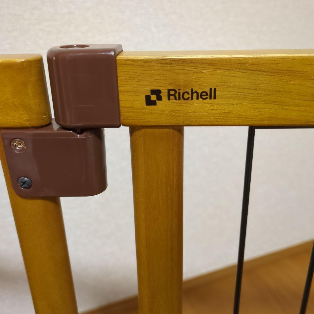Richell リッチェル ペット用木製おくだけ ドア付きゲート Ｌ