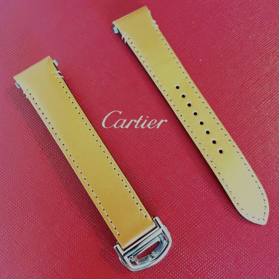 Cartier カルティエサントスMM(WSSA0029)用レザーベルト - メルカリ