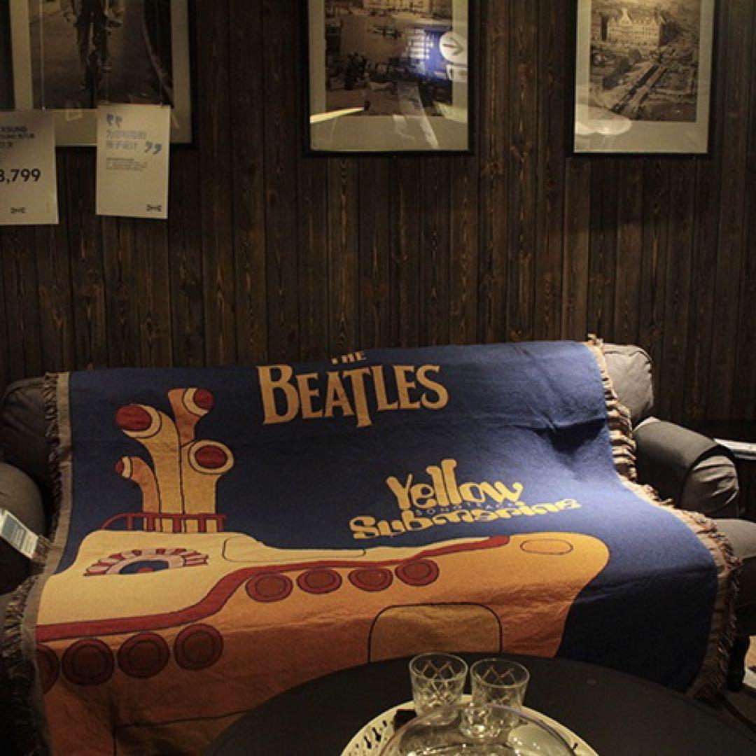 BEATLES ビートルズ柄 ロック ミュージック ラグマット カーペット