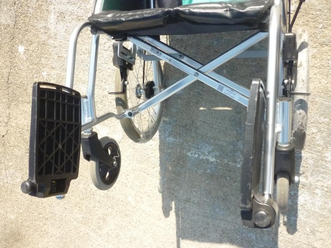 USED 介助式 折りたたみ アルミ製 車椅子 MPR-2 ブルー 株式会社ミキ