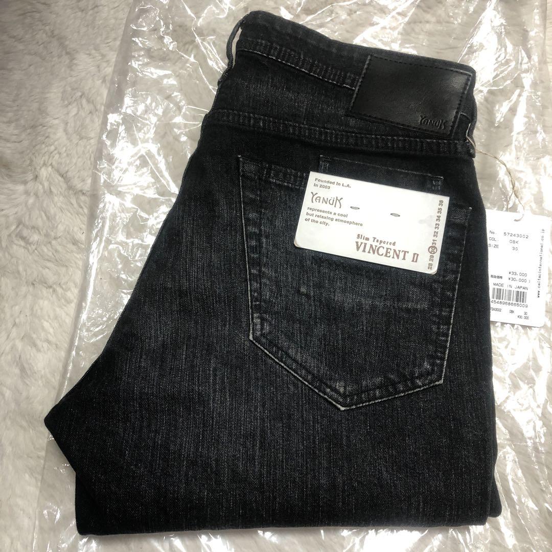 【新品】YANUK ヤヌーク スリムテーパード VINCENTⅡ OBK 30