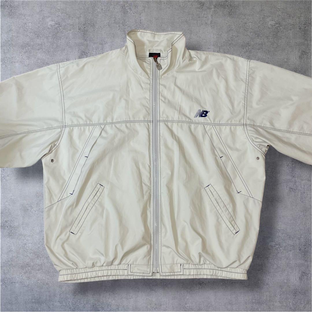 【h2581】90sニューバランスNewbalanceナイロンジャケット XL