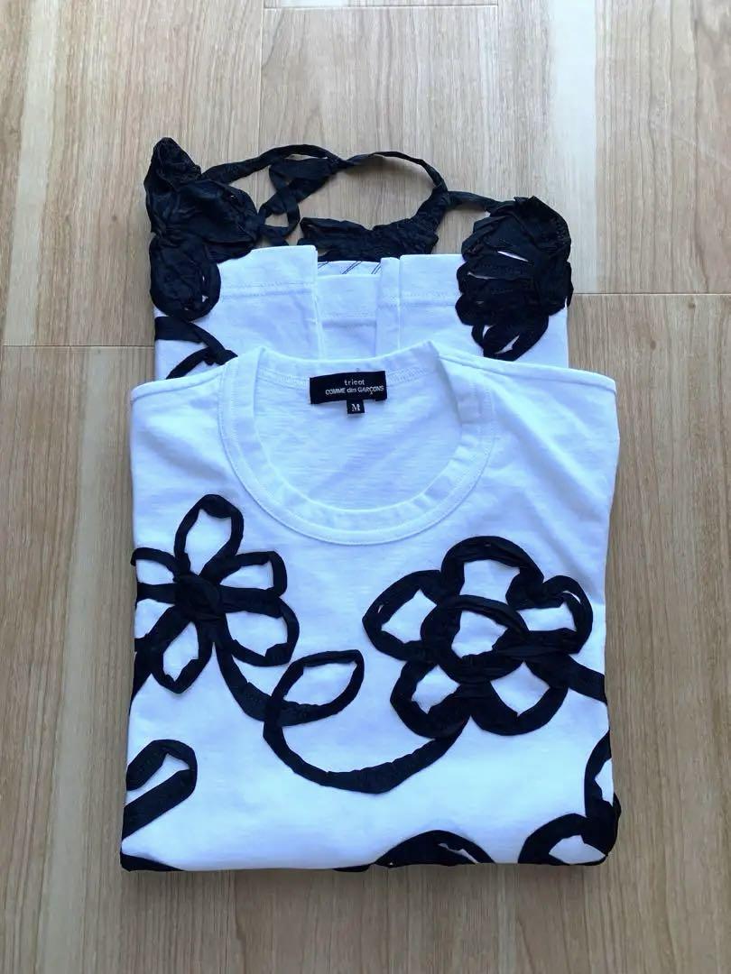未使用　tricot　COMME des GARCONS     リボンTシャツ