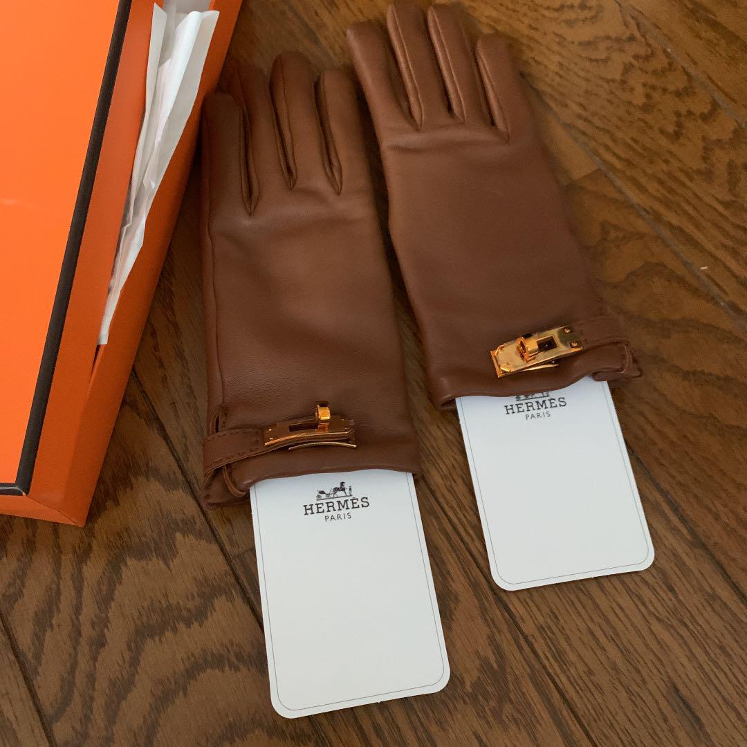 新品エルメス キャメル ソヤ イエローゴールド金具 レザー
