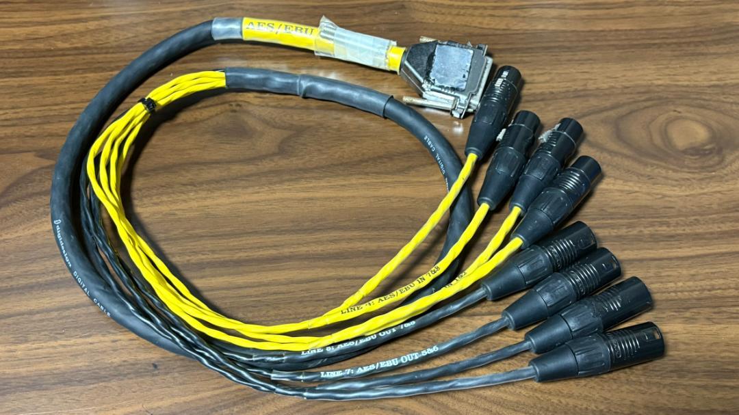 Dsub25 AES/EBUデジタルケーブル 1.3m